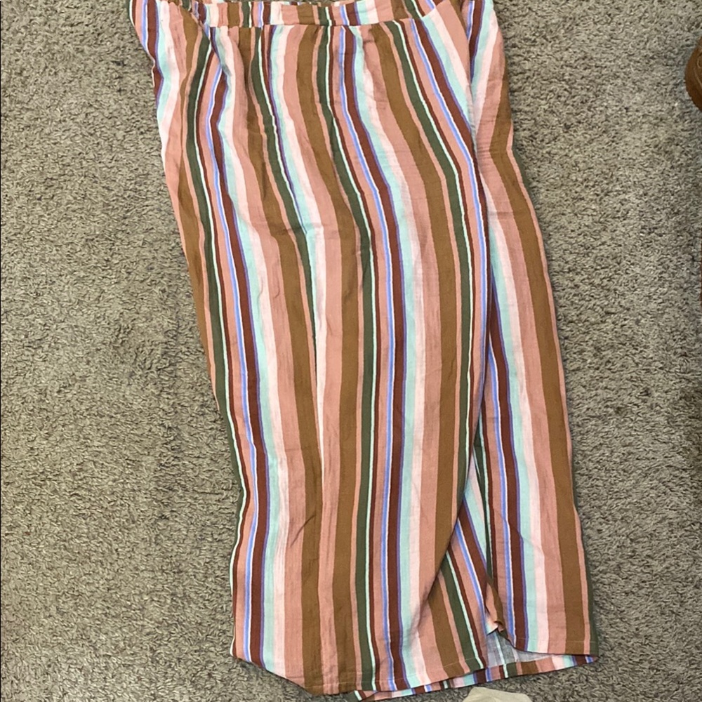 Nordstrom Multicolor Striped Wide Leg Pants